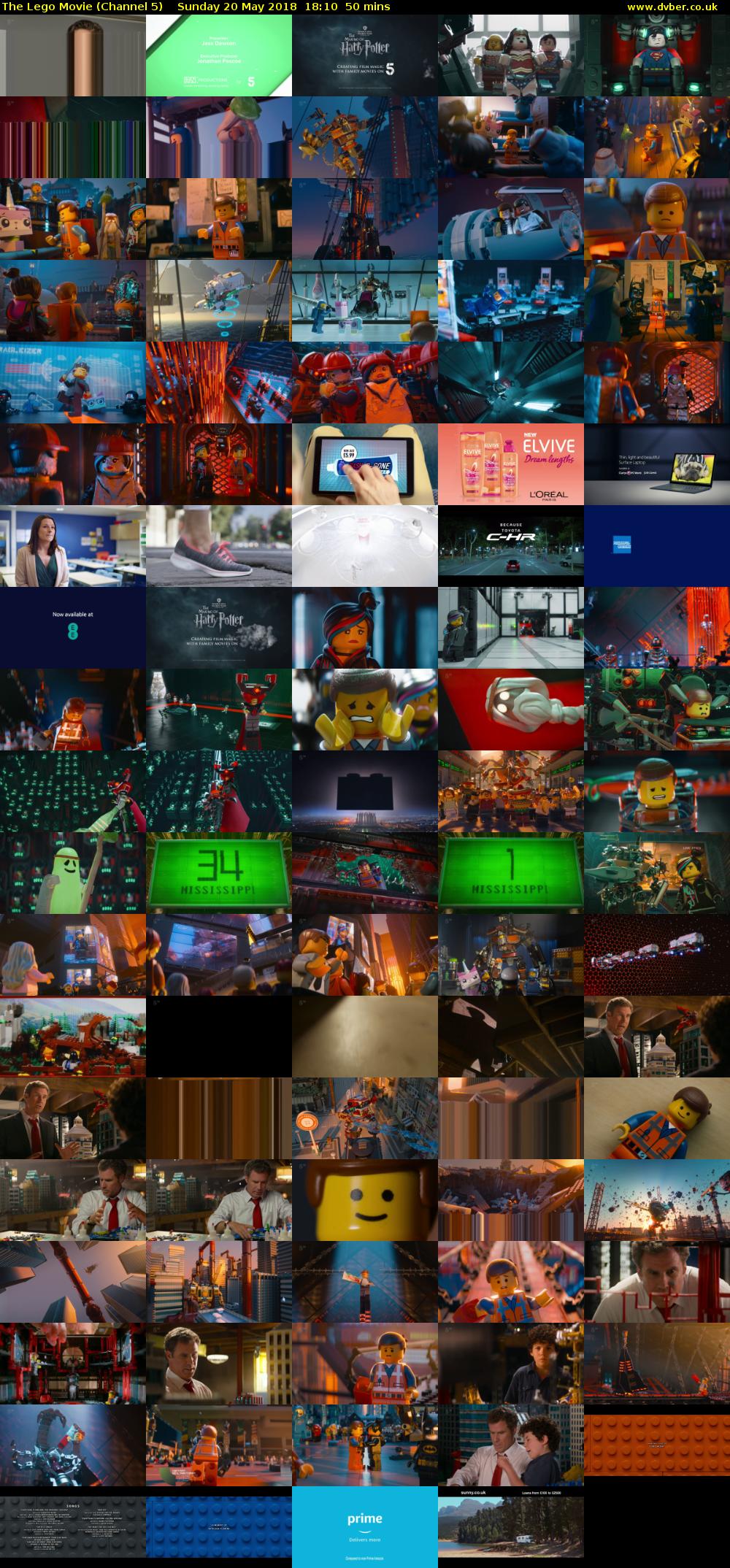 The Lego Movie (Channel 5) Sunday 20 May 2018 18:10 - 19:00