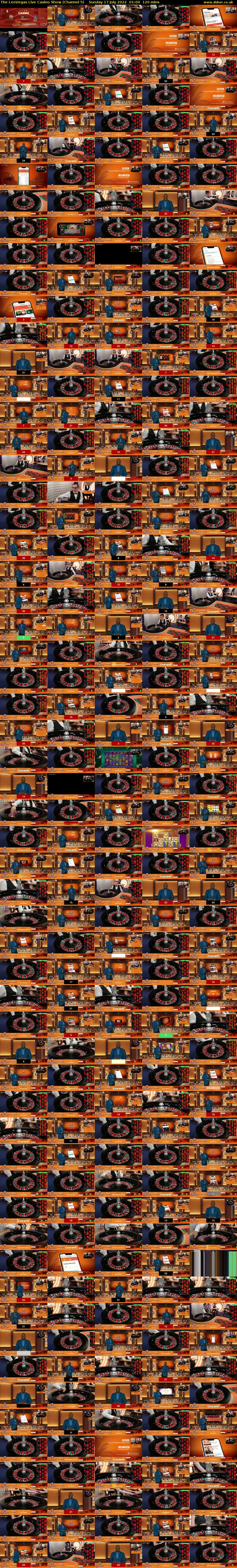 The LeoVegas Live Casino Show (Channel 5) Sunday 17 July 2022 01:00 - 03:00