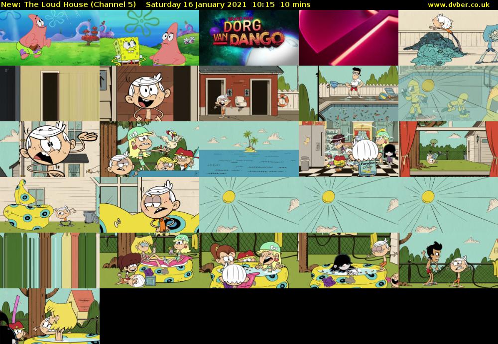 The Loud House (Channel 5) Saturday 16 January 2021 10:15 - 10:25