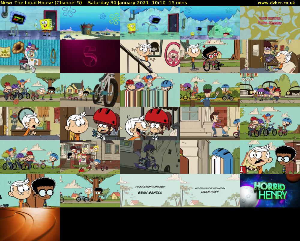The Loud House (Channel 5) Saturday 30 January 2021 10:10 - 10:25
