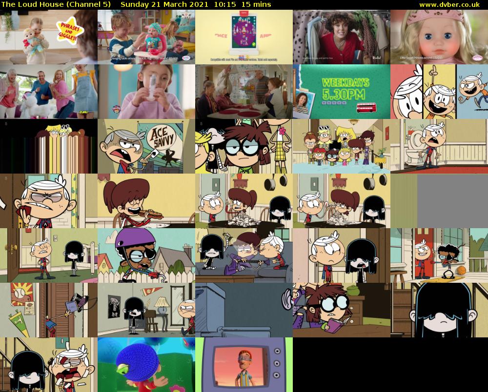The Loud House (Channel 5) Sunday 21 March 2021 10:15 - 10:30