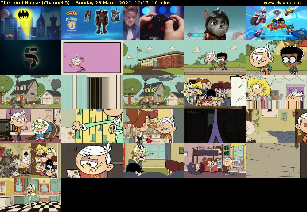 The Loud House (Channel 5) Sunday 28 March 2021 10:15 - 10:25