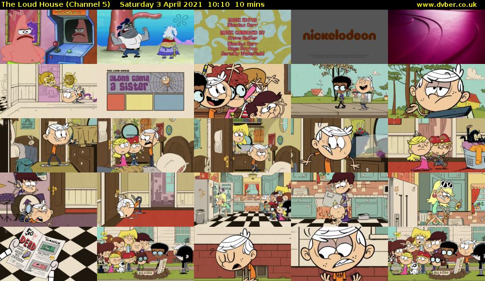 The Loud House (Channel 5) Saturday 3 April 2021 10:10 - 10:20
