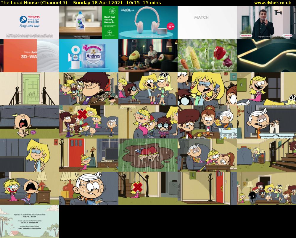 The Loud House (Channel 5) Sunday 18 April 2021 10:15 - 10:30