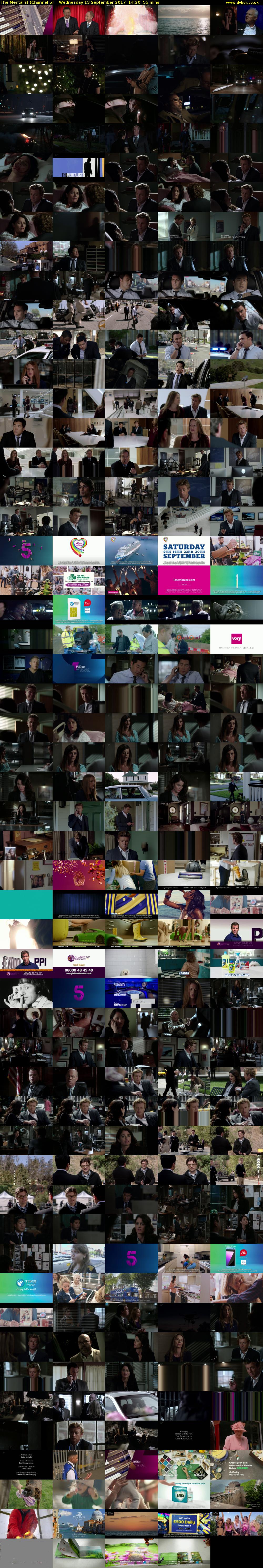 The Mentalist (Channel 5) Wednesday 13 September 2017 14:20 - 15:15