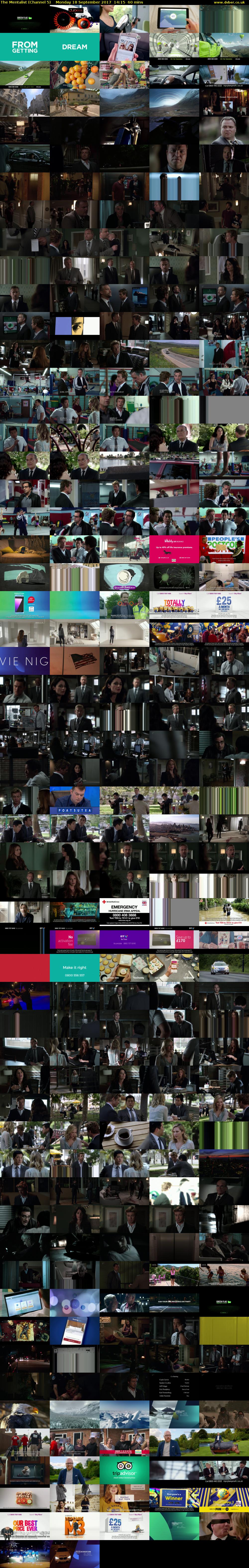 The Mentalist (Channel 5) Monday 18 September 2017 14:15 - 15:15