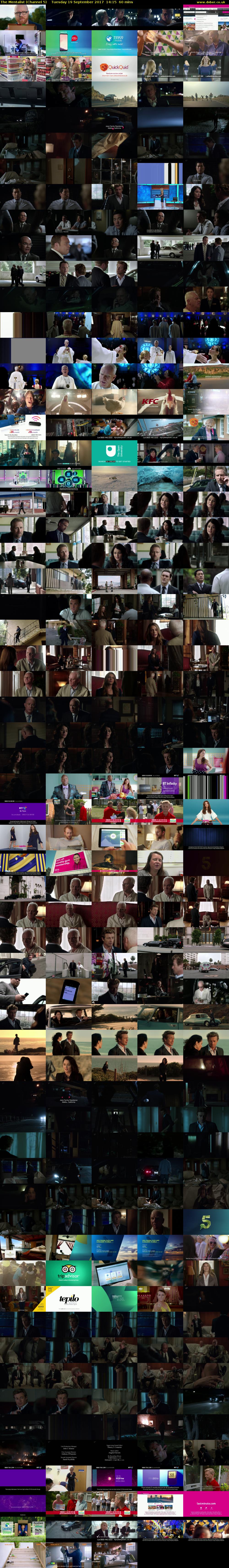 The Mentalist (Channel 5) Tuesday 19 September 2017 14:15 - 15:15