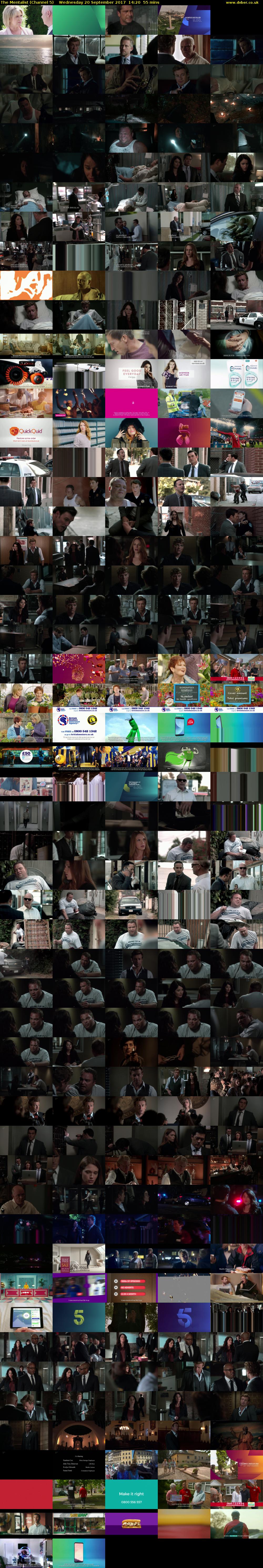The Mentalist (Channel 5) Wednesday 20 September 2017 14:20 - 15:15