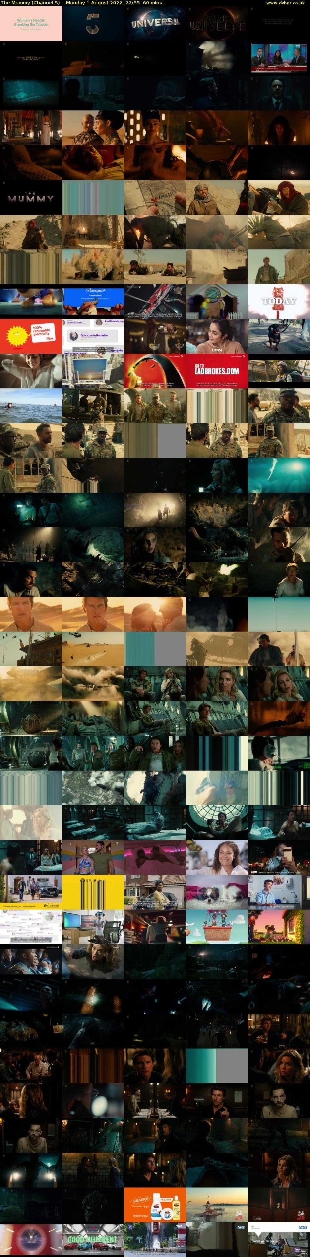 The Mummy (Channel 5) Monday 1 August 2022 22:55 - 23:55