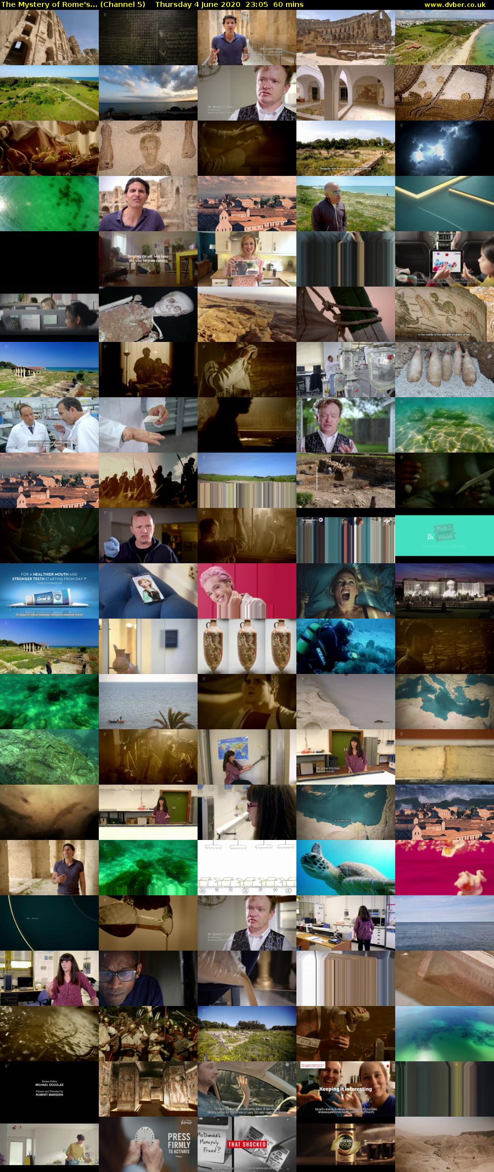 The Mystery of Rome's... (Channel 5) Thursday 4 June 2020 23:05 - 00:05