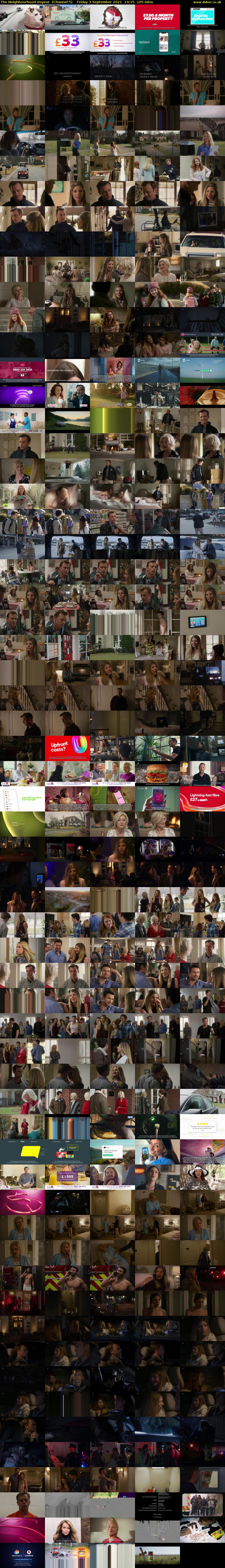 The Neighbourhood Voyeur  (Channel 5) Friday 3 September 2021 14:15 - 16:00