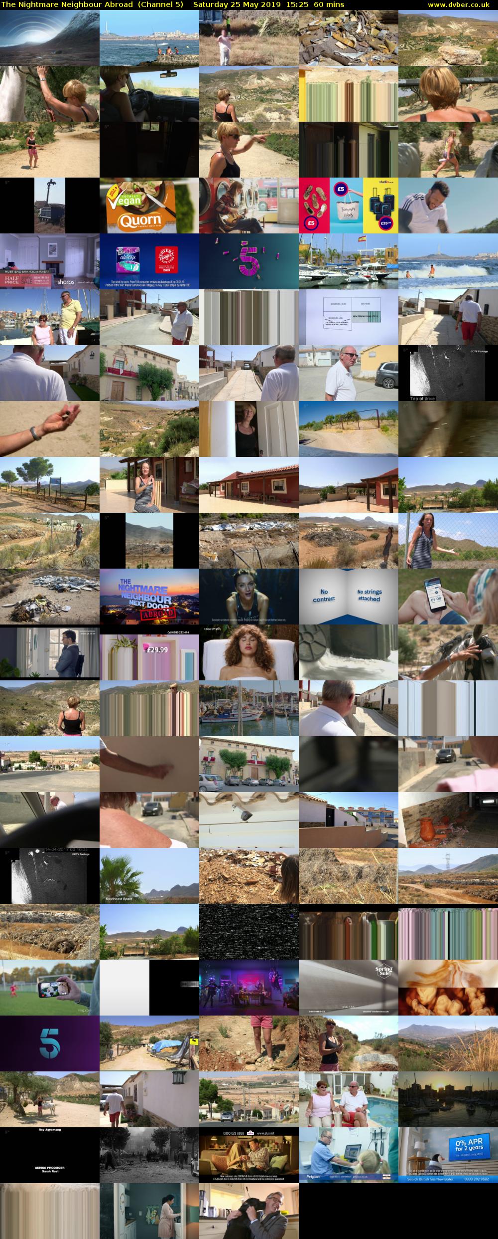 The Nightmare Neighbour Abroad  (Channel 5) Saturday 25 May 2019 15:25 - 16:25