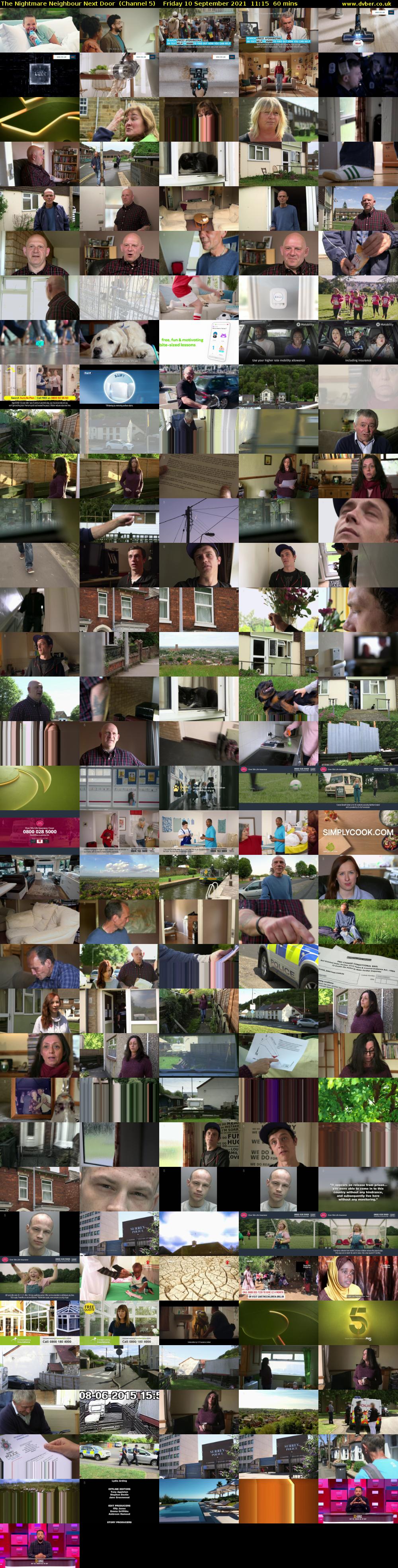 The Nightmare Neighbour Next Door  (Channel 5) Friday 10 September 2021 11:15 - 12:15
