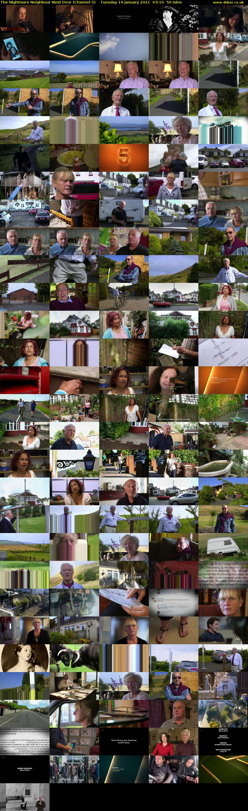 The Nightmare Neighbour Next Door (Channel 5) Tuesday 19 January 2021 03:10 - 04:00