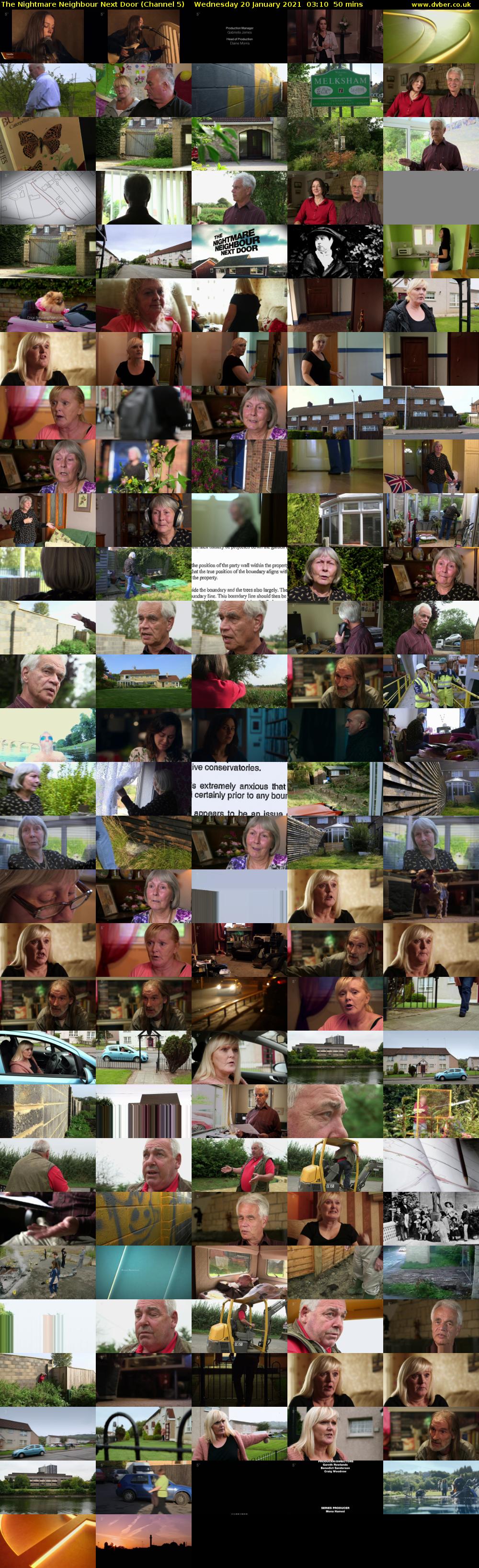 The Nightmare Neighbour Next Door (Channel 5) Wednesday 20 January 2021 03:10 - 04:00