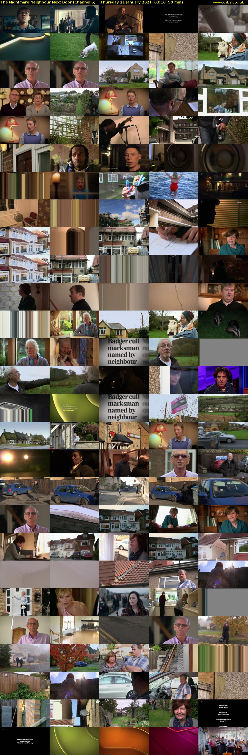 The Nightmare Neighbour Next Door (Channel 5) Thursday 21 January 2021 03:10 - 04:00