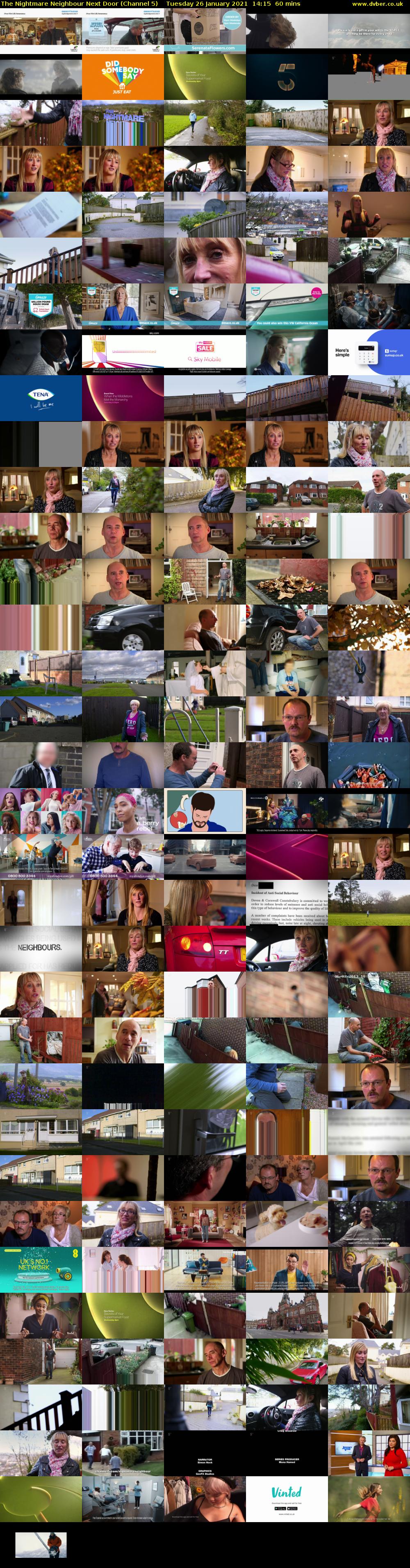 The Nightmare Neighbour Next Door (Channel 5) Tuesday 26 January 2021 14:15 - 15:15