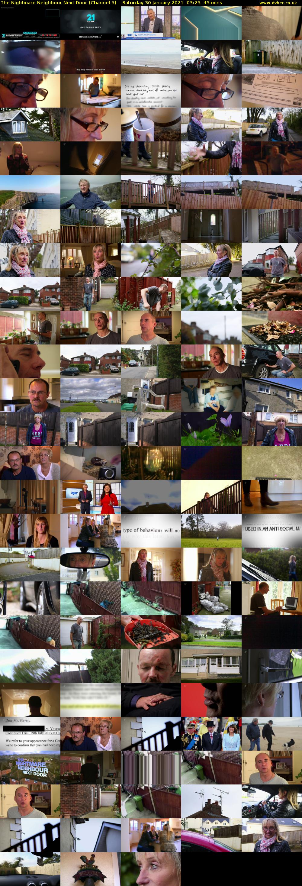 The Nightmare Neighbour Next Door (Channel 5) Saturday 30 January 2021 03:25 - 04:10