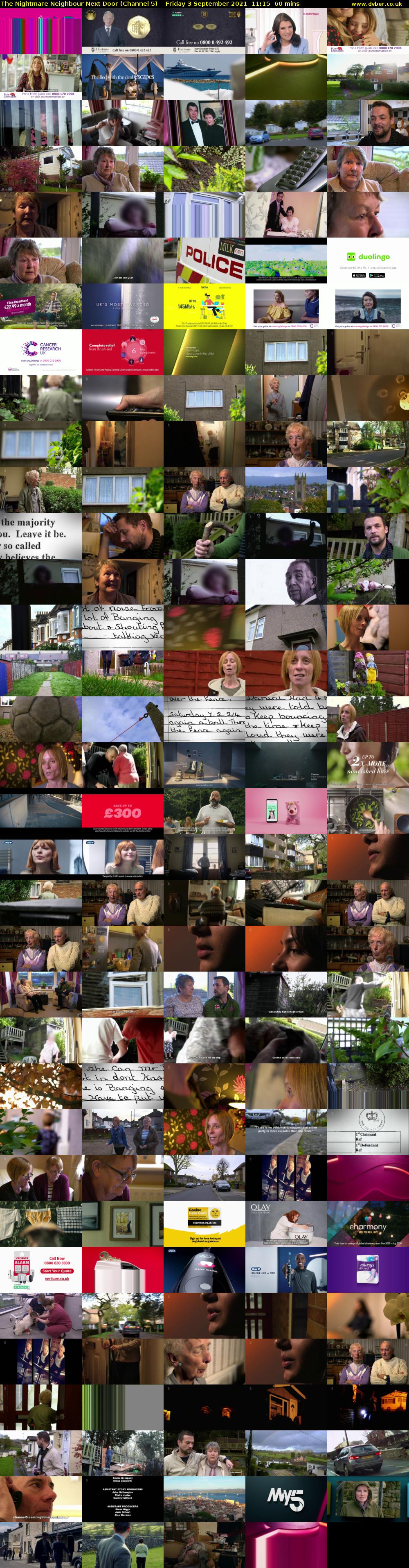 The Nightmare Neighbour Next Door (Channel 5) Friday 3 September 2021 11:15 - 12:15