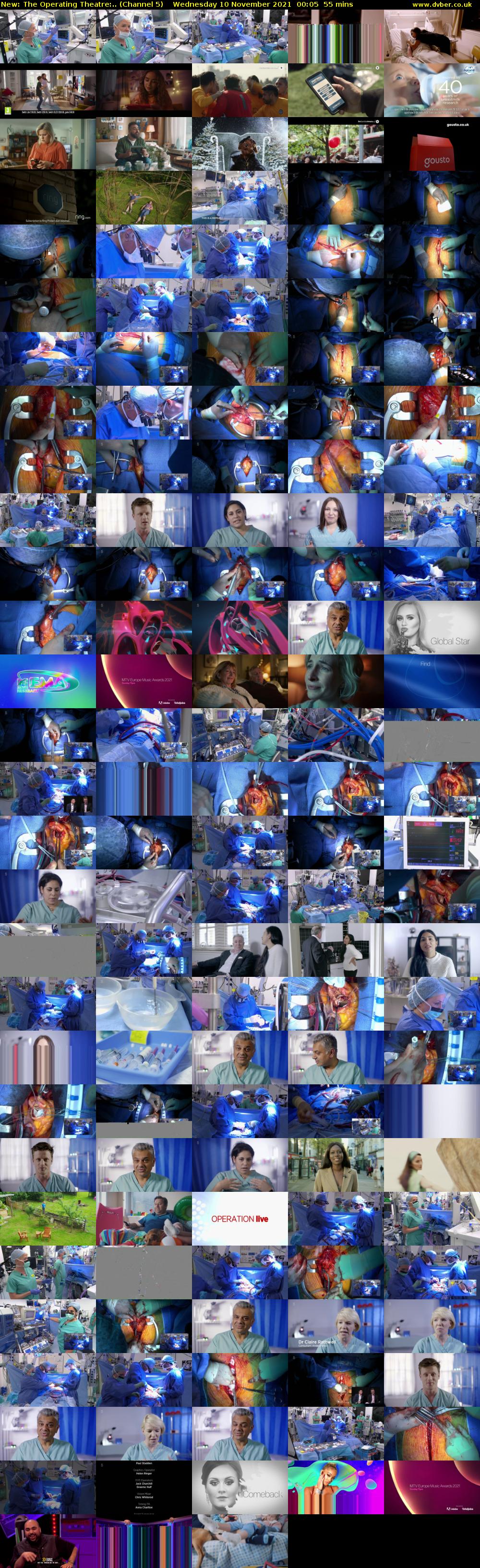 The Operating Theatre:.. (Channel 5) Wednesday 10 November 2021 00:05 - 01:00