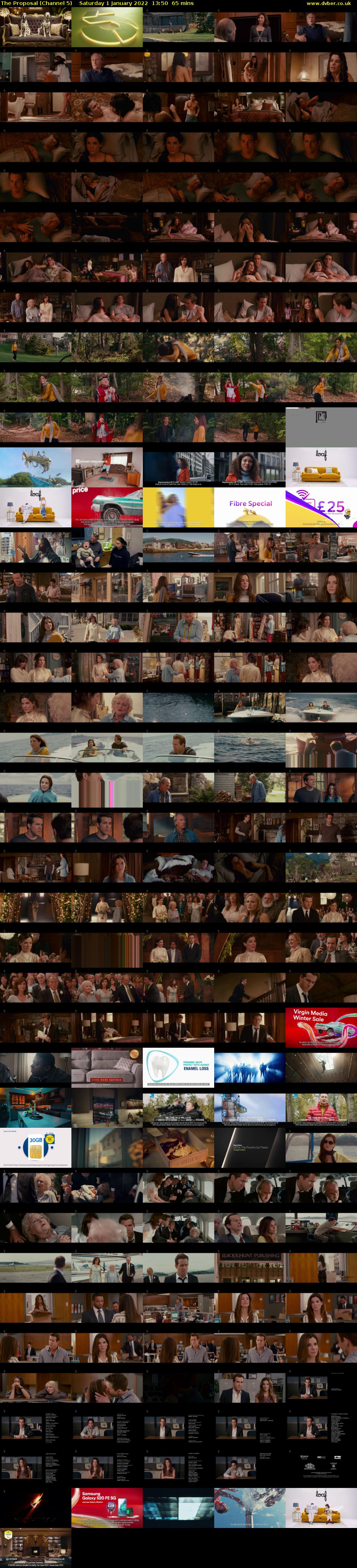 The Proposal (Channel 5) Saturday 1 January 2022 13:50 - 14:55