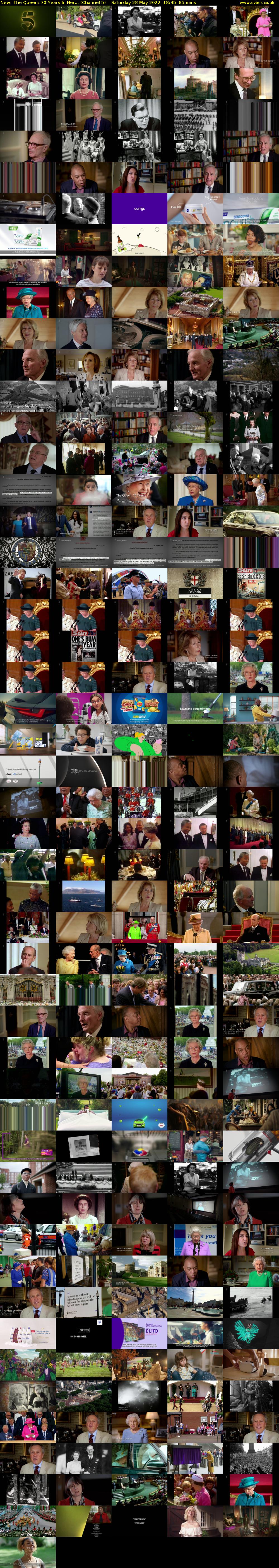 The Queen: 70 Years In Her... (Channel 5) Saturday 28 May 2022 18:35 - 20:00