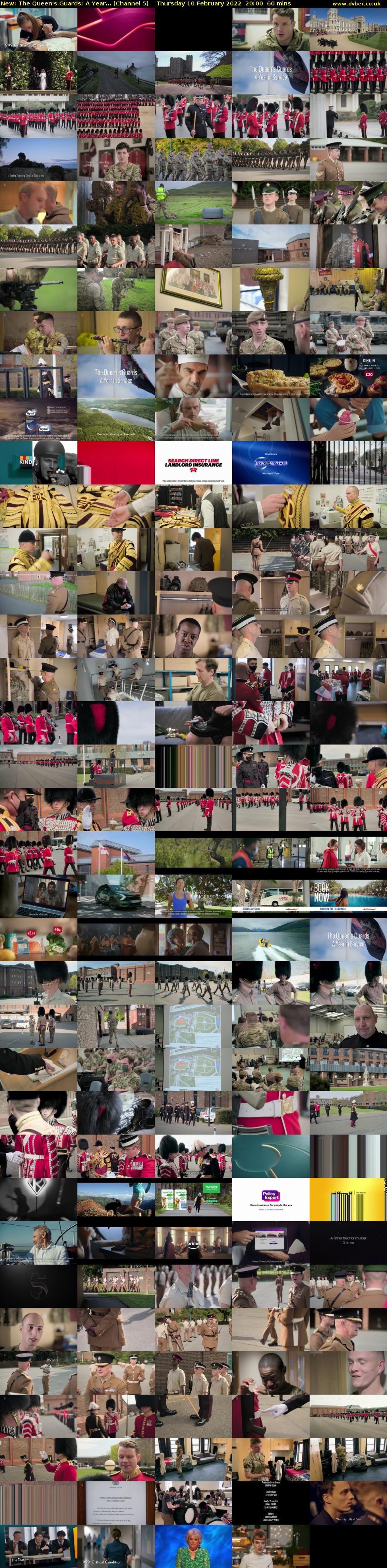 The Queen's Guards: A Year... (Channel 5) Thursday 10 February 2022 20:00 - 21:00