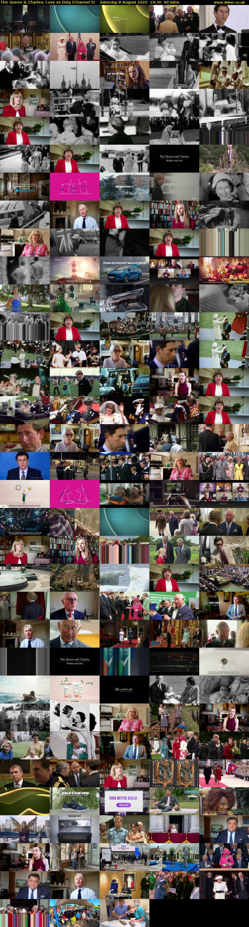 The Queen & Charles: Love vs Duty (Channel 5) Saturday 8 August 2020 19:30 - 21:00