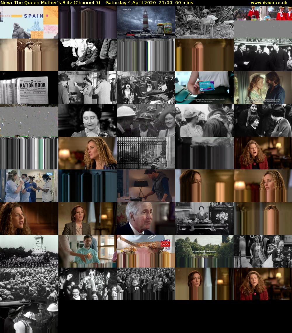 The Queen Mother's Blitz (Channel 5) Saturday 4 April 2020 21:00 - 22:00