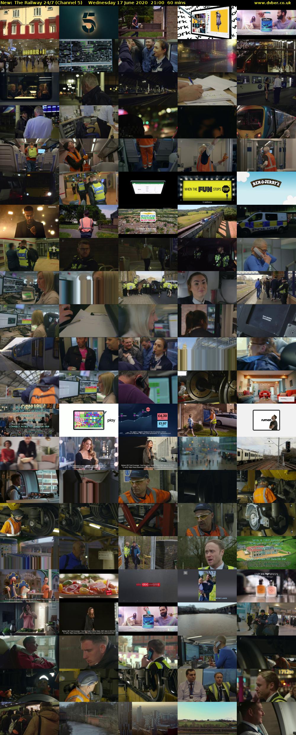 The Railway 24/7 (Channel 5) Wednesday 17 June 2020 21:00 - 22:00