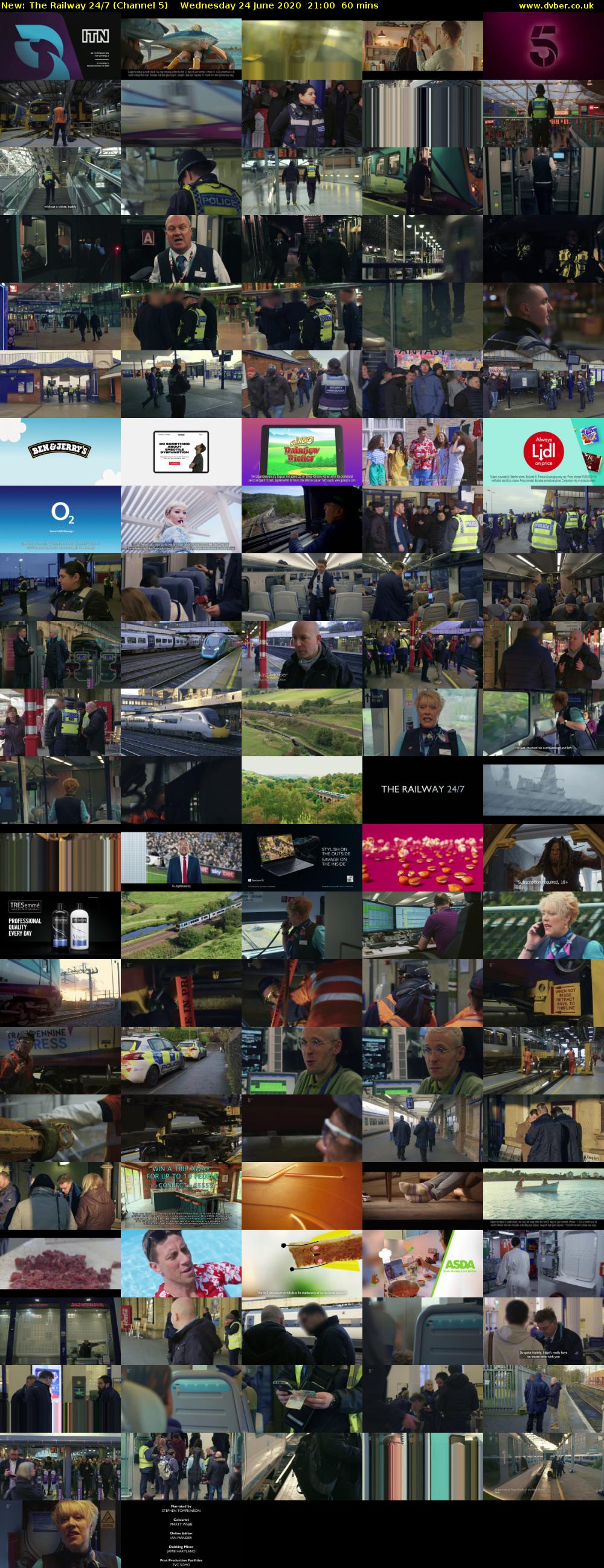 The Railway 24/7 (Channel 5) Wednesday 24 June 2020 21:00 - 22:00