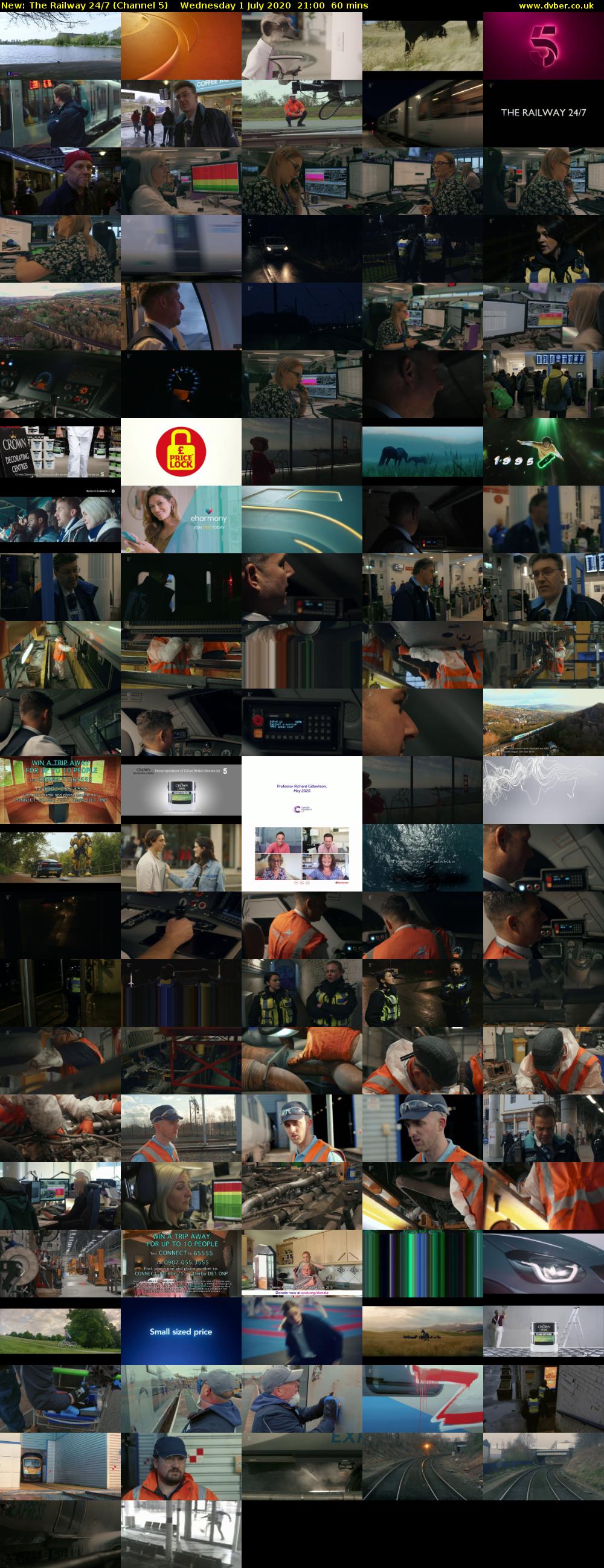 The Railway 24/7 (Channel 5) Wednesday 1 July 2020 21:00 - 22:00