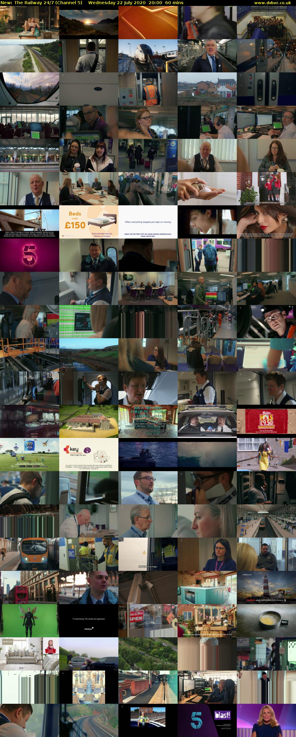 The Railway 24/7 (Channel 5) Wednesday 22 July 2020 20:00 - 21:00