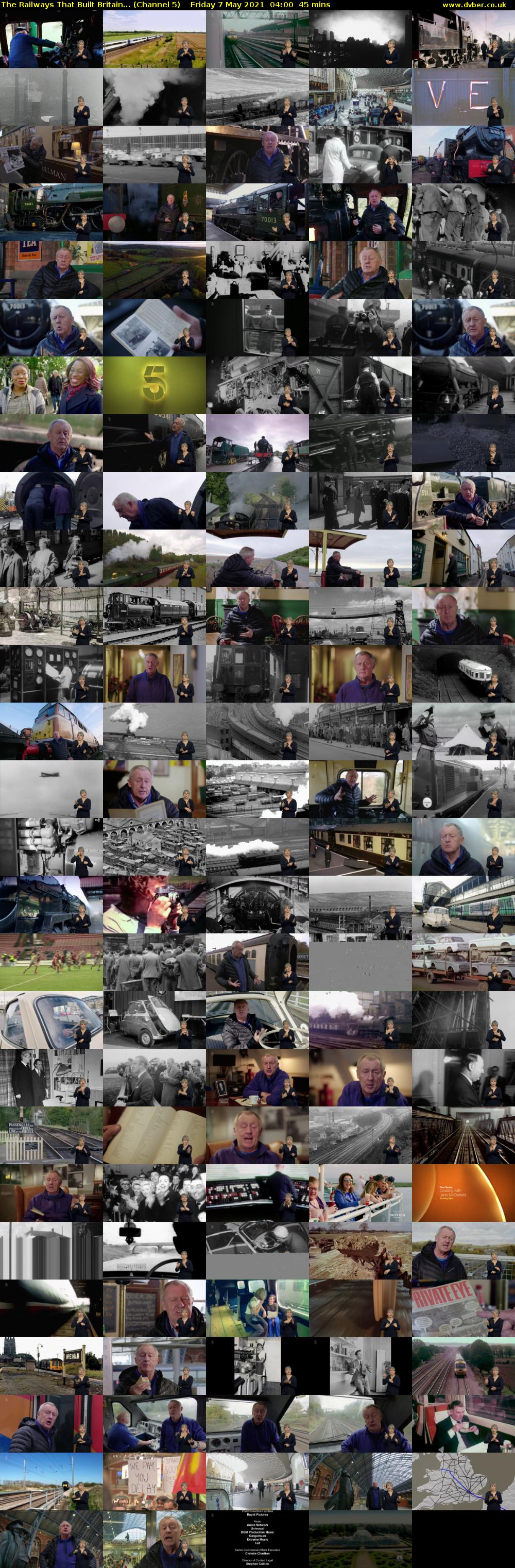The Railways That Built Britain... (Channel 5) Friday 7 May 2021 04:00 - 04:45
