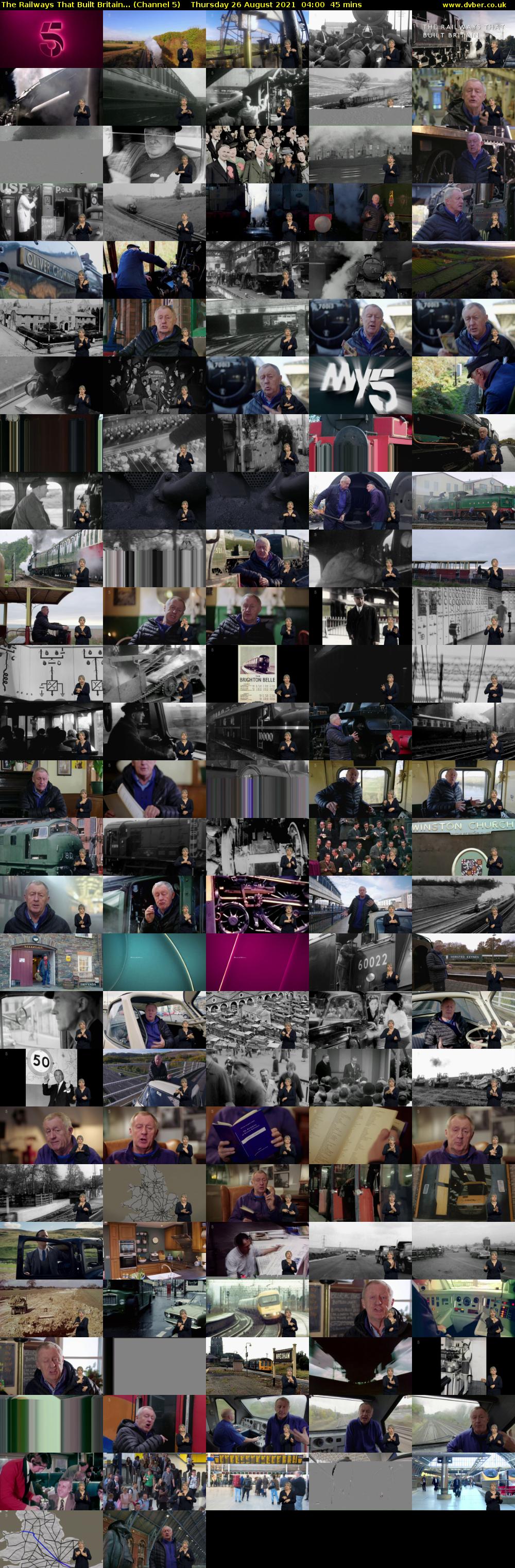 The Railways That Built Britain... (Channel 5) Thursday 26 August 2021 04:00 - 04:45