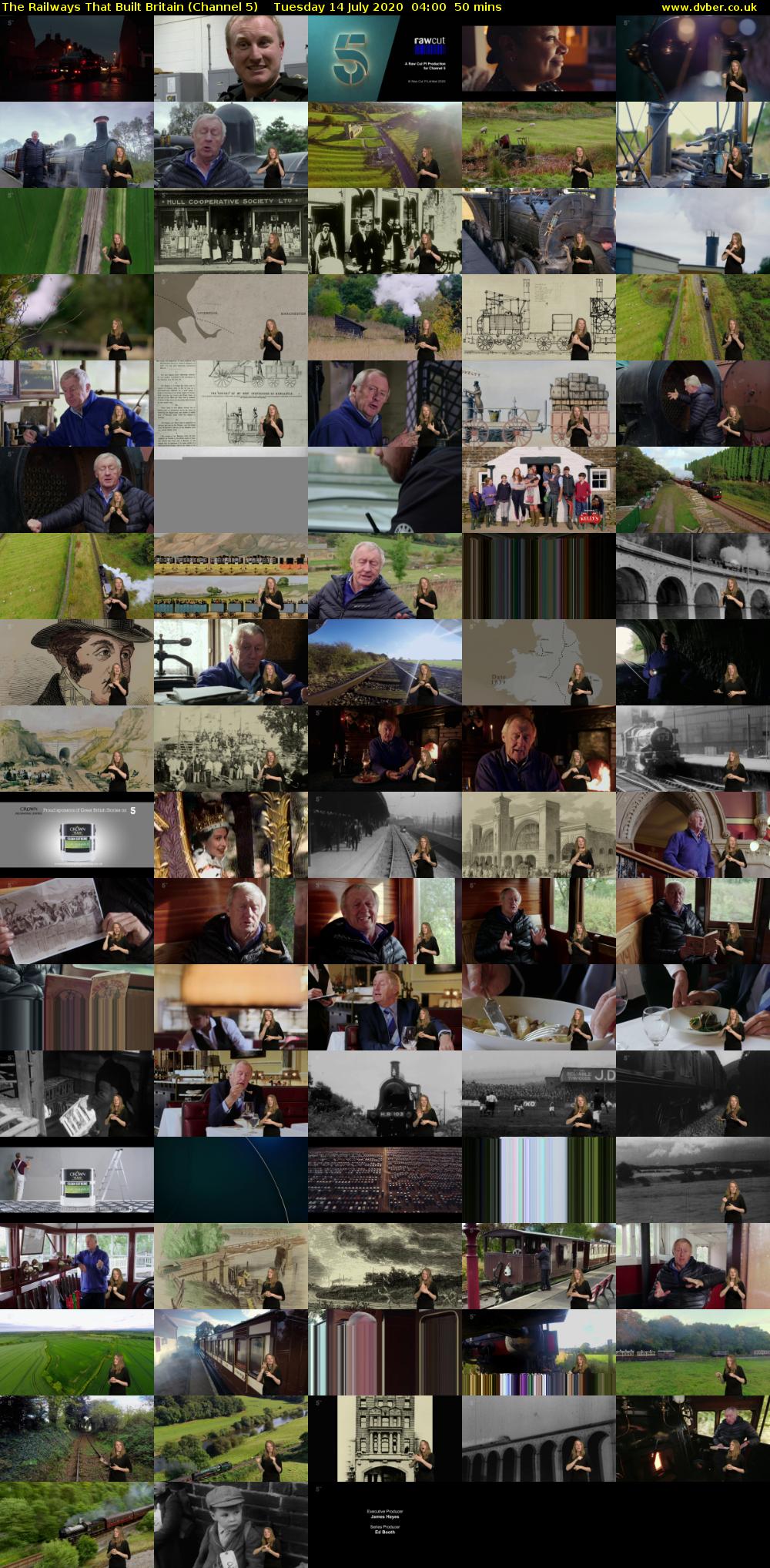 The Railways That Built Britain (Channel 5) Tuesday 14 July 2020 04:00 - 04:50