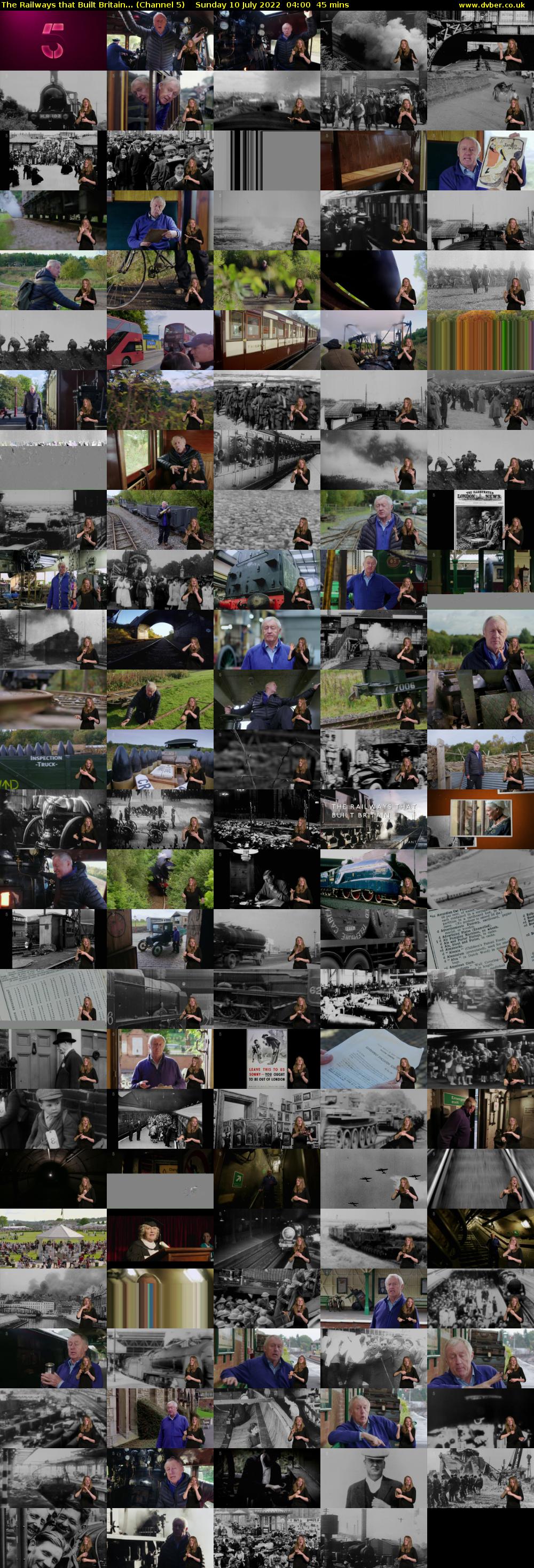 The Railways that Built Britain... (Channel 5) Sunday 10 July 2022 04:00 - 04:45