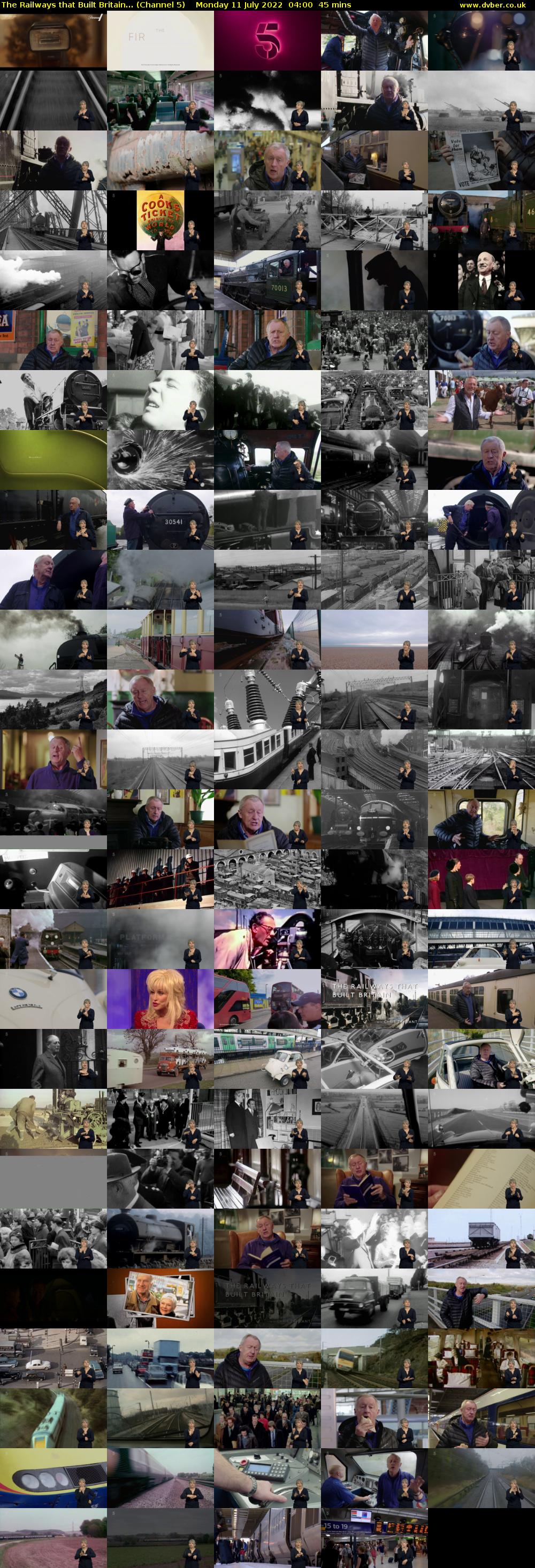The Railways that Built Britain... (Channel 5) Monday 11 July 2022 04:00 - 04:45