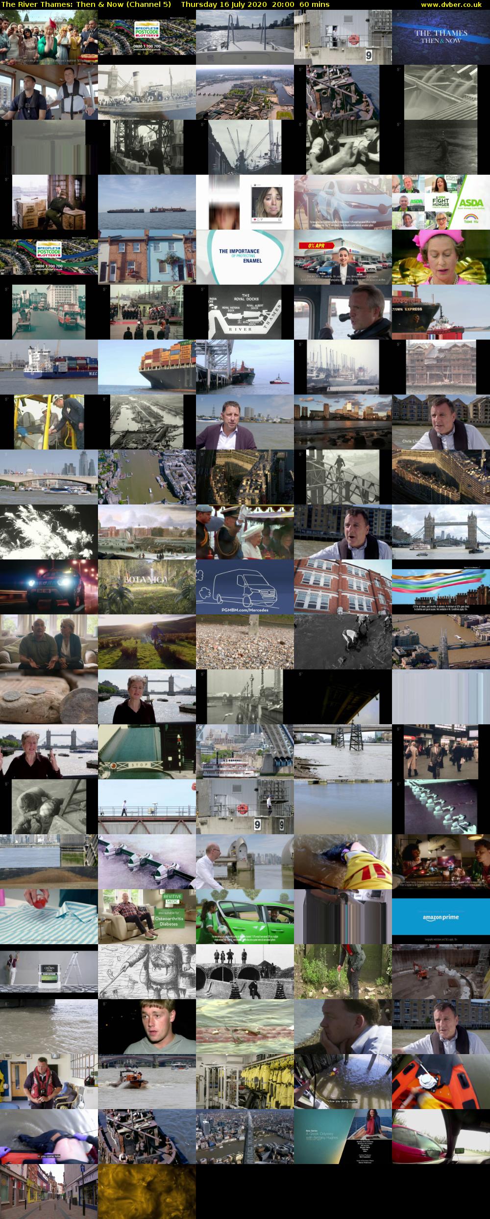 The River Thames: Then & Now (Channel 5) Thursday 16 July 2020 20:00 - 21:00