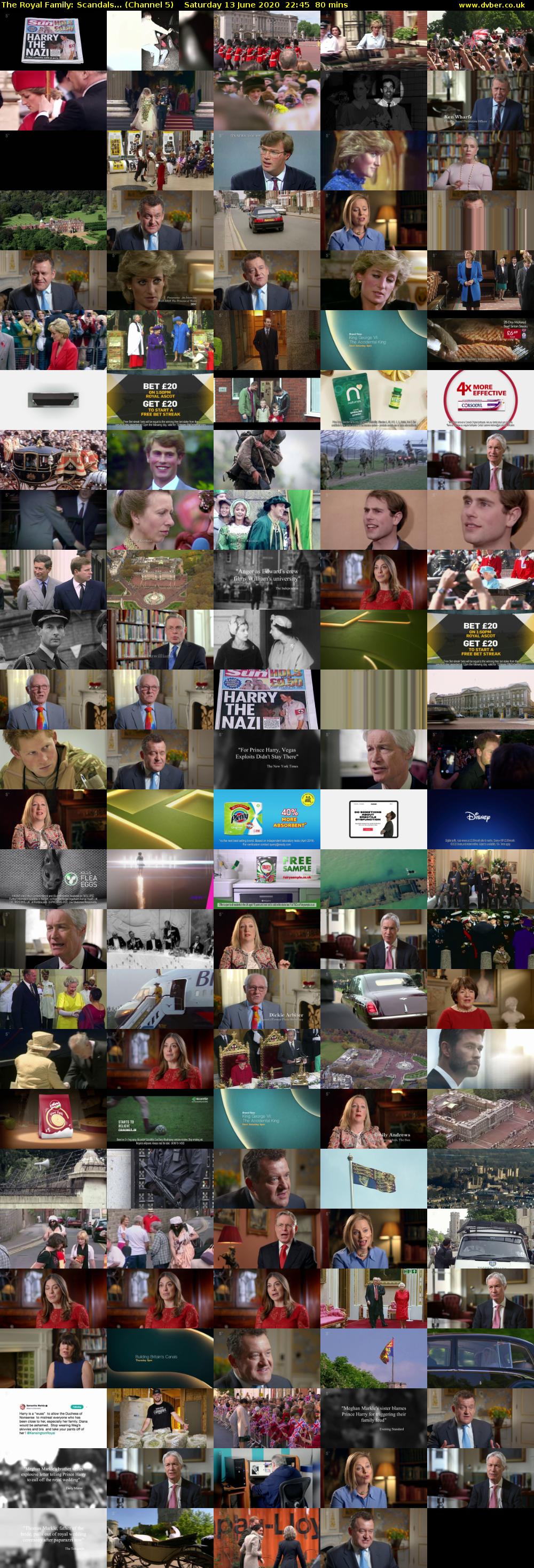 The Royal Family: Scandals... (Channel 5) Saturday 13 June 2020 22:45 - 00:05