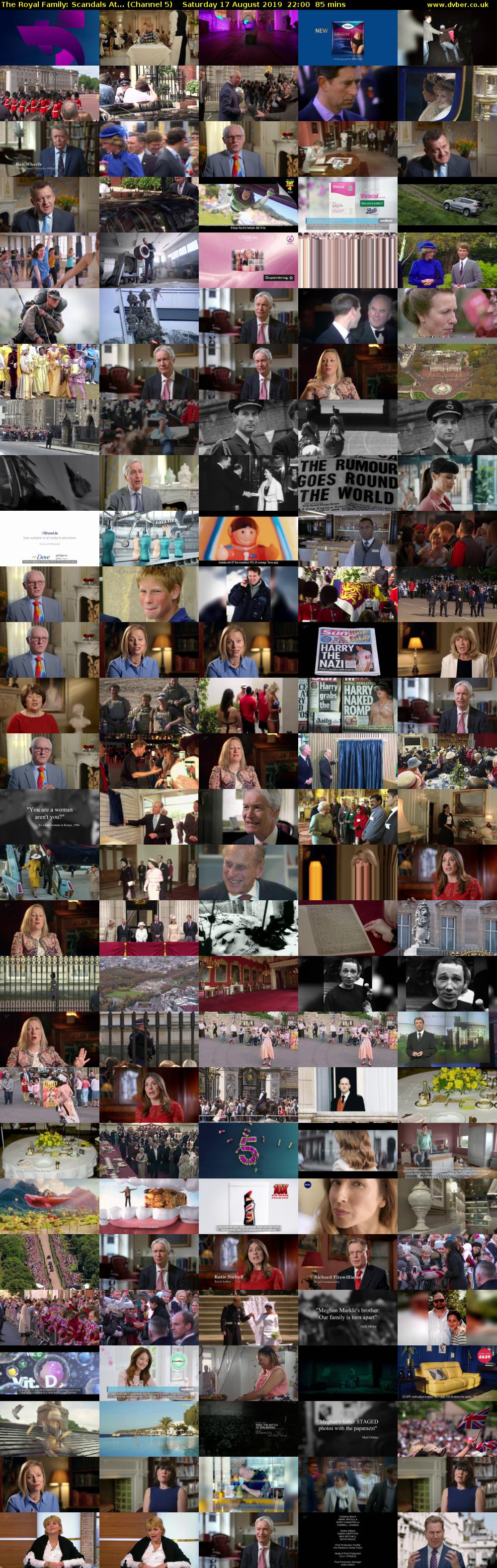 The Royal Family: Scandals At... (Channel 5) Saturday 17 August 2019 22:00 - 23:25