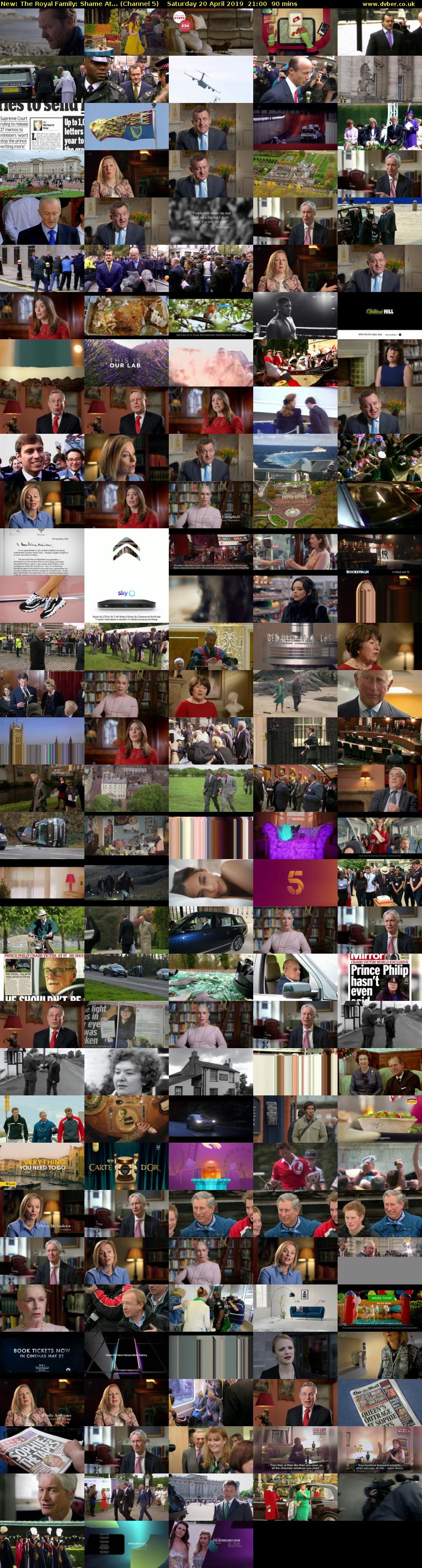 The Royal Family: Shame At... (Channel 5) Saturday 20 April 2019 21:00 - 22:30