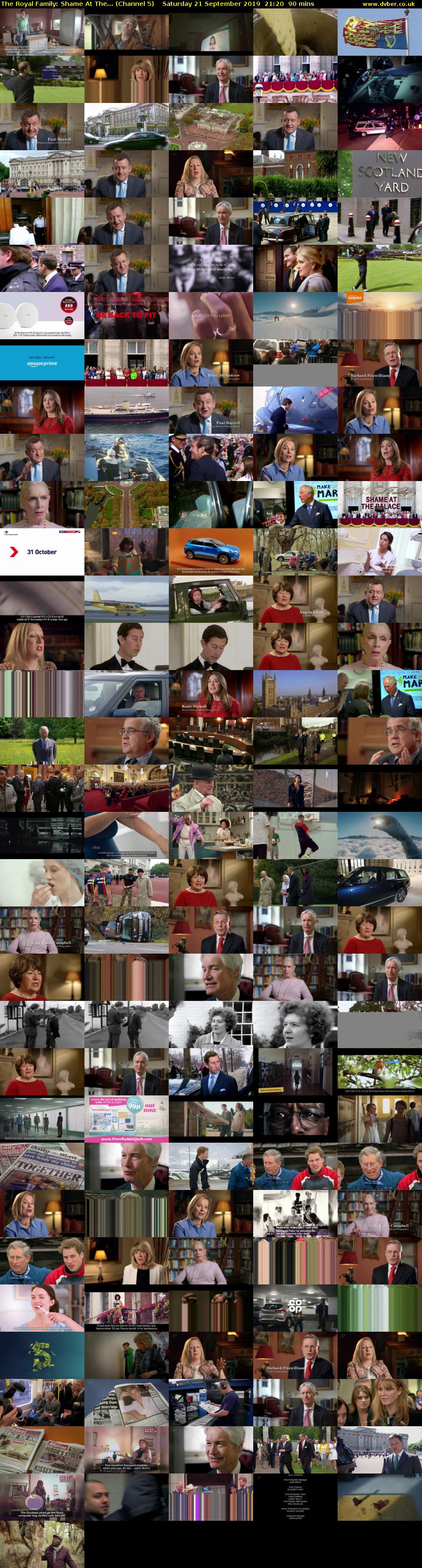 The Royal Family: Shame At The... (Channel 5) Saturday 21 September 2019 21:20 - 22:50