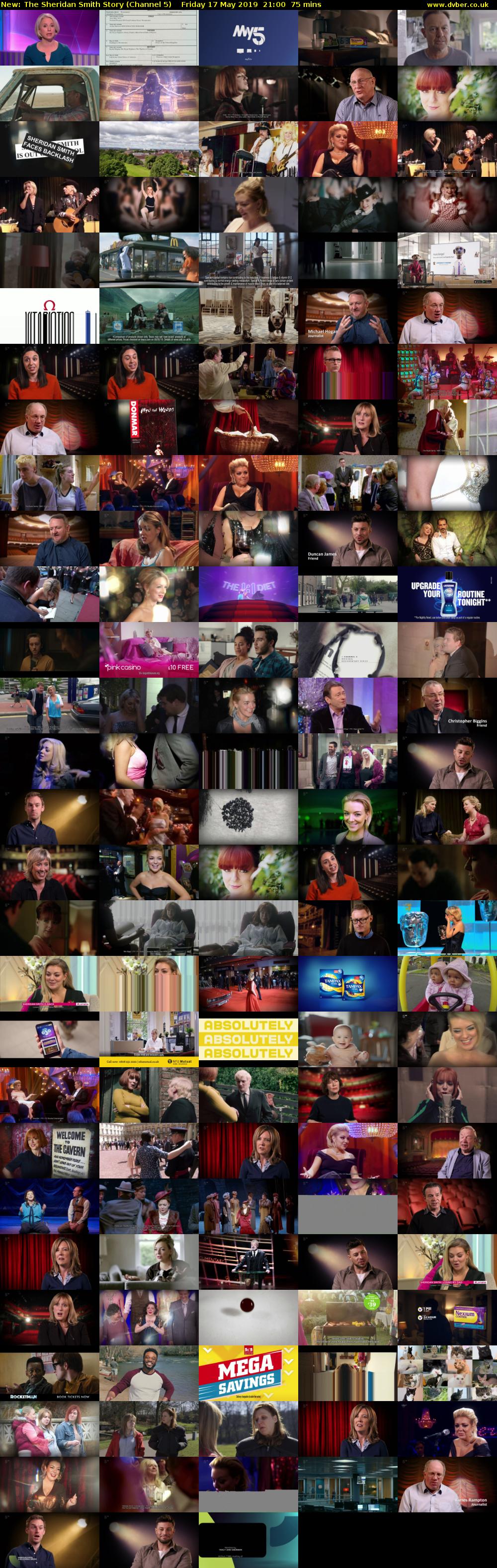 The Sheridan Smith Story (Channel 5) Friday 17 May 2019 21:00 - 22:15