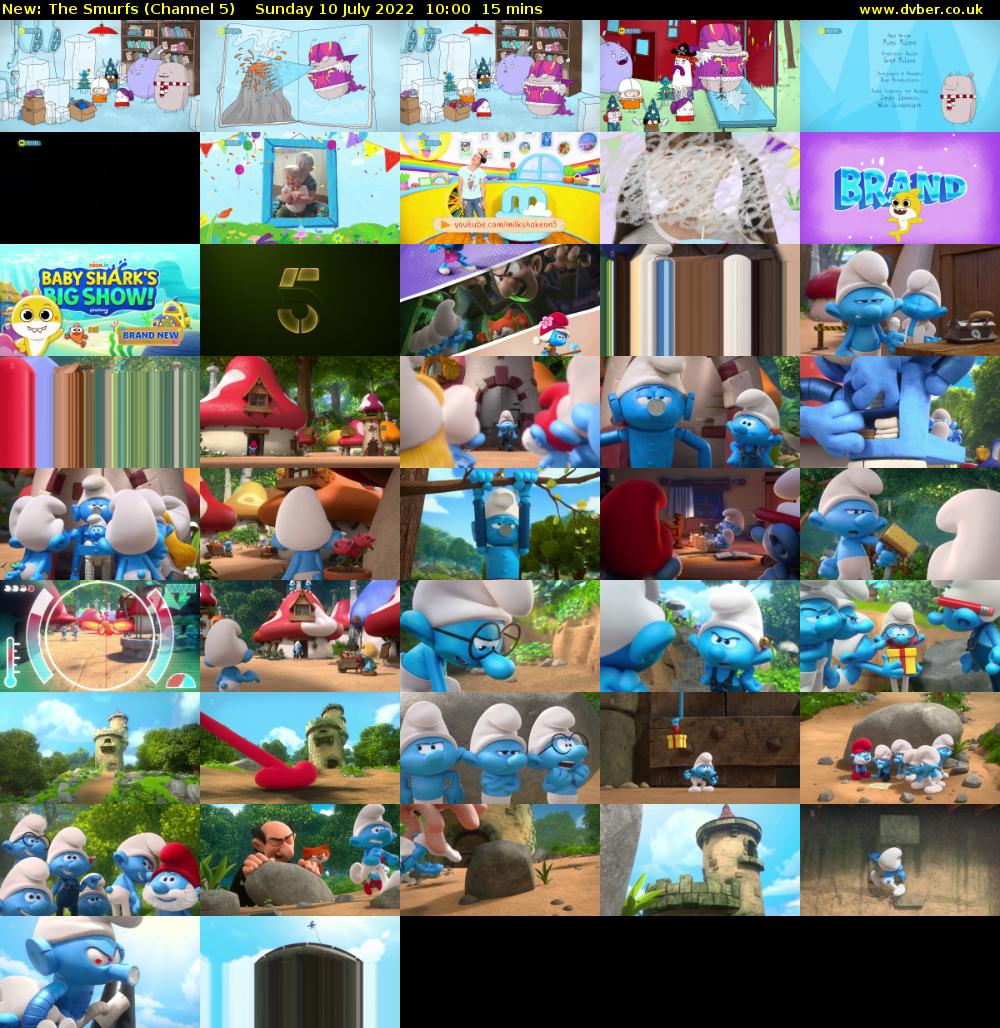 The Smurfs (Channel 5) Sunday 10 July 2022 10:00 - 10:15