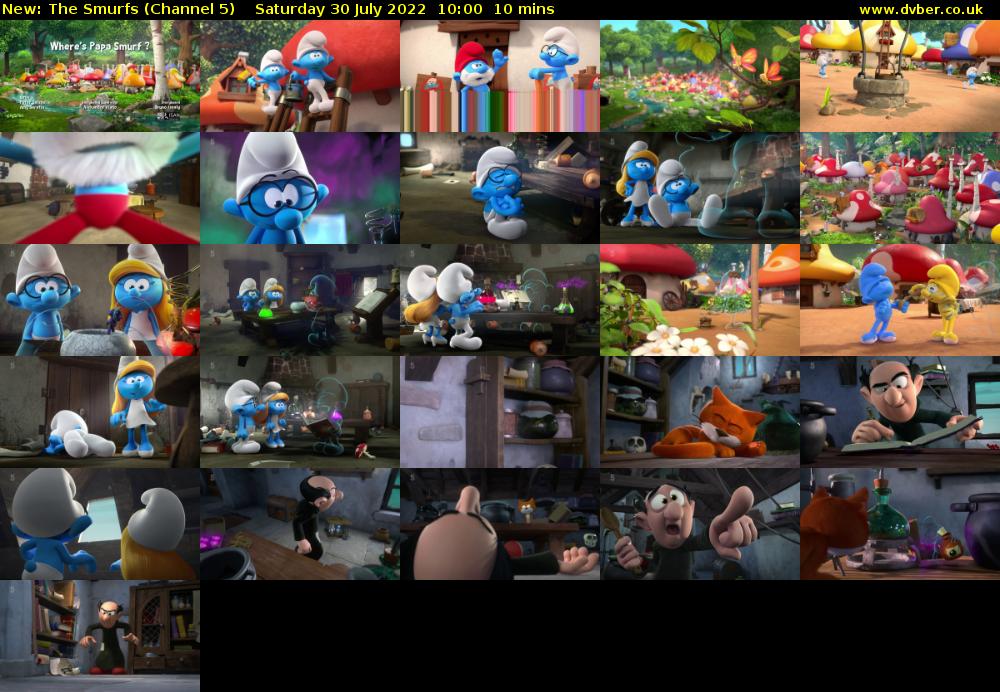The Smurfs (Channel 5) Saturday 30 July 2022 10:00 - 10:10