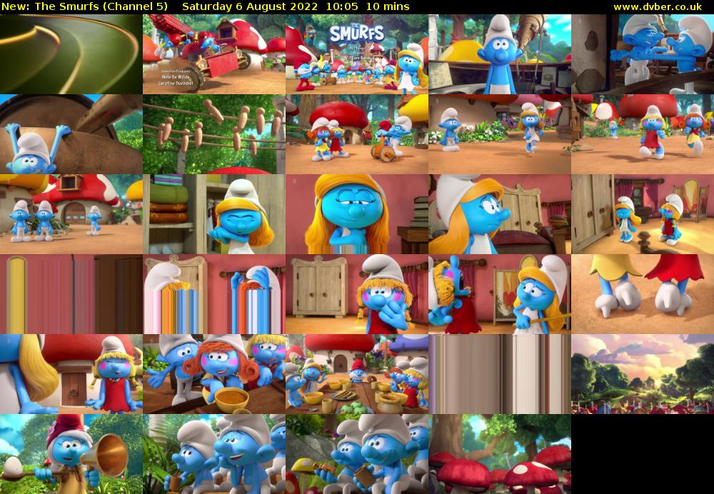 The Smurfs (Channel 5) Saturday 6 August 2022 10:05 - 10:15