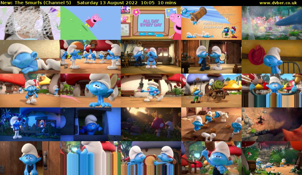 The Smurfs (Channel 5) Saturday 13 August 2022 10:05 - 10:15