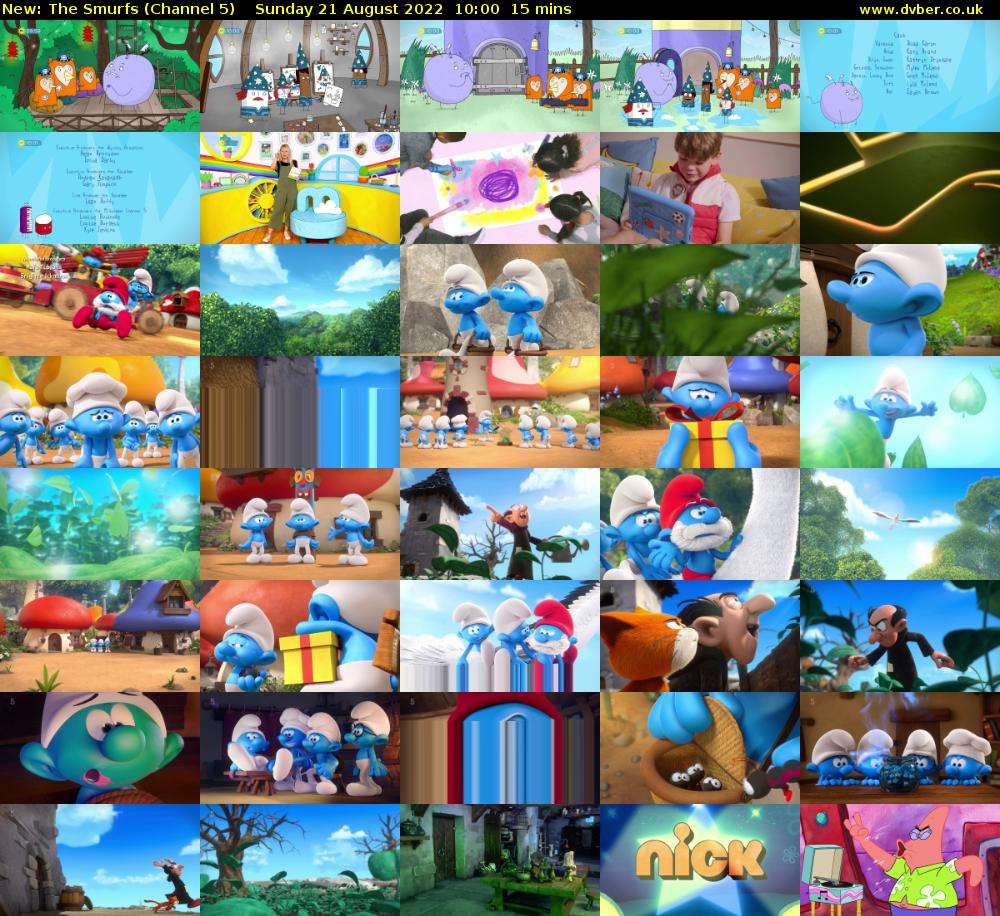The Smurfs (Channel 5) Sunday 21 August 2022 10:00 - 10:15