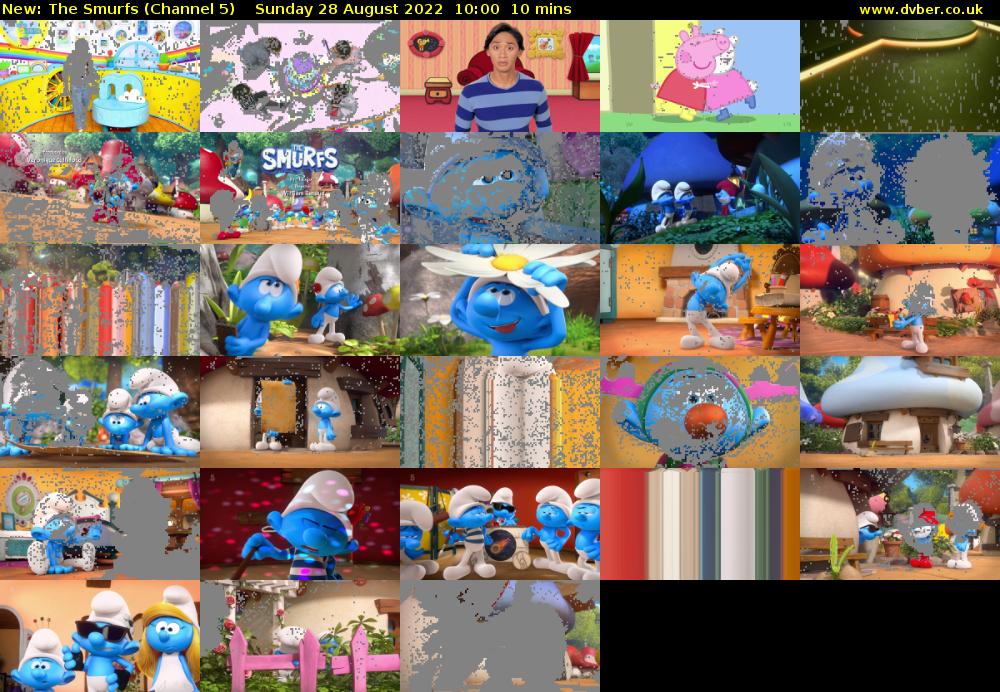 The Smurfs (Channel 5) Sunday 28 August 2022 10:00 - 10:10